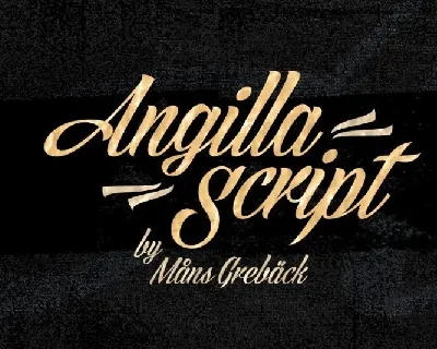 Angilla Script font