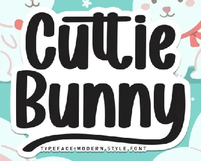 Cuttie Bunny font