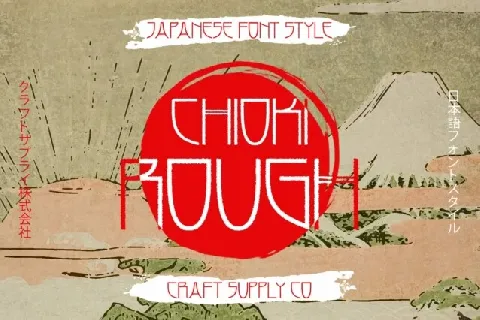 Chioki Rough font