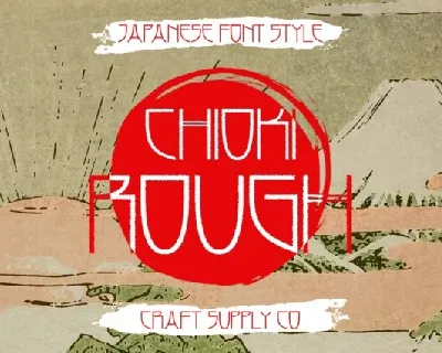 Chioki Rough font