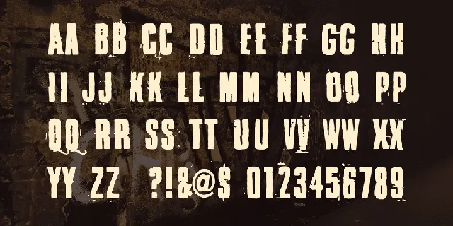 BLACKLISTED FONT font