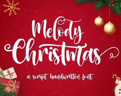 MelodyChristmas font