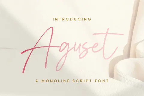 Aguset font