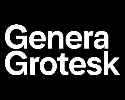 Genera Grotesk font