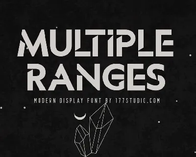 Multiple Ranges font