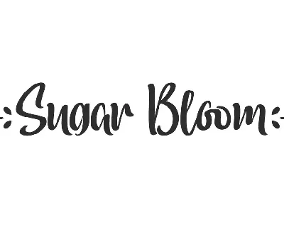 Sugar Bloom font