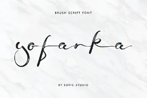 Yofanka Brush font