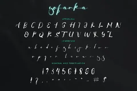 Yofanka Brush font