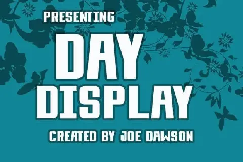 Day Display font