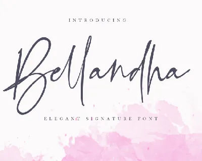Bellandha Signature Script font