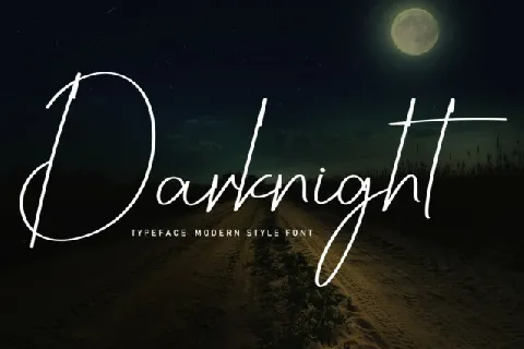 Darknight Script font