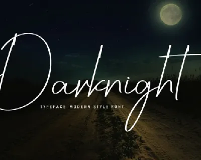 Darknight Script font