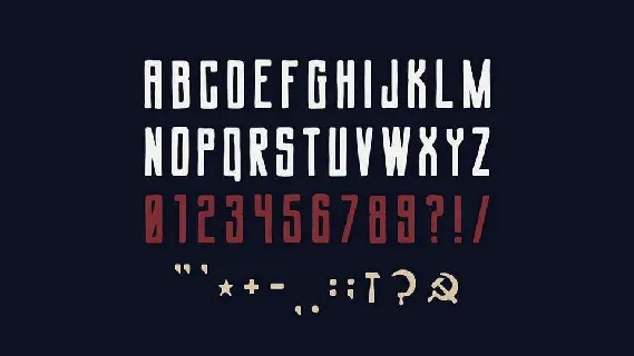 Soviet League Typeface Free font