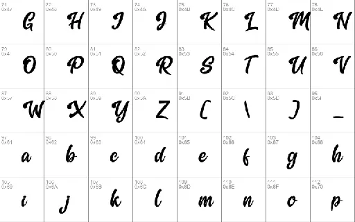 Galuih Script font