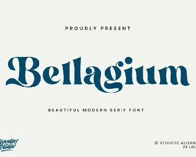 Bellagium font