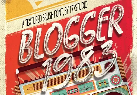 Blogger 1983 Brush font