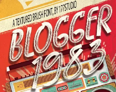 Blogger 1983 Brush font