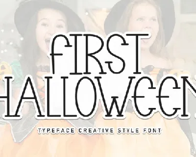 First Halloween Display font