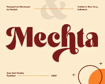 Mechta font