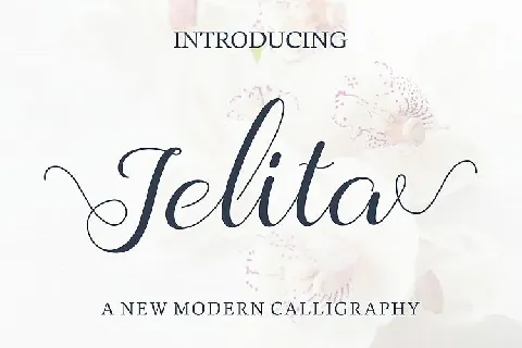 Jelita Calligraphy font