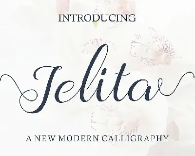 Jelita Calligraphy font