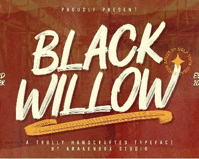 Black Willow font