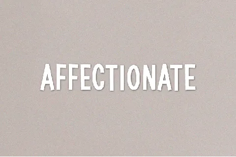 Affectionate font