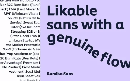 Rumiko Sans Family font