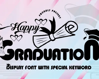 Graduation font