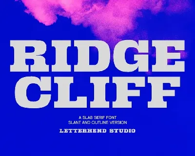 Ridge Cliff font