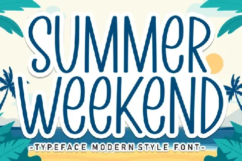 Summer Weekend Display font