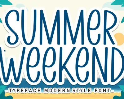 Summer Weekend Display font