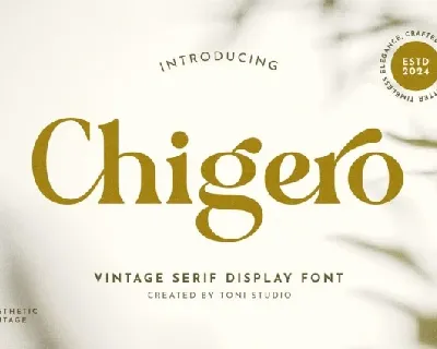 Chigero font