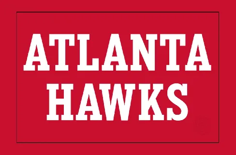 NBA HAWKS FONT font