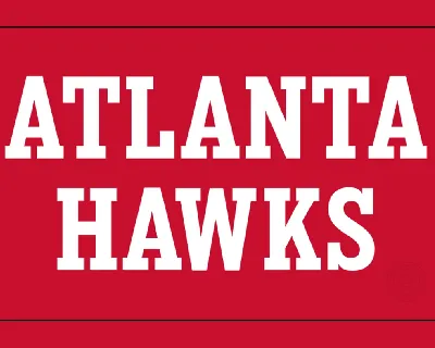 NBA HAWKS FONT font