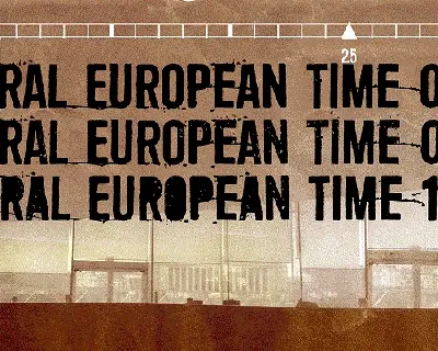 Central European Time font