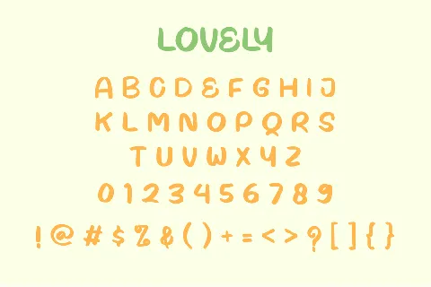 SweetLovelyRainbowThree font