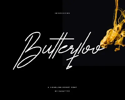 Butterfloo font