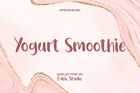 Yogurt Smoothie font