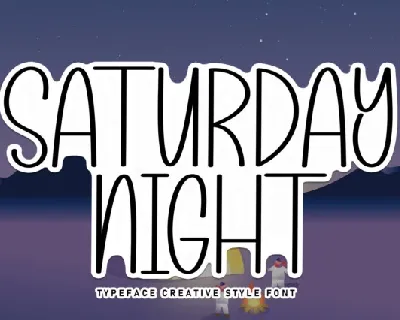 Saturday Night Typeface font