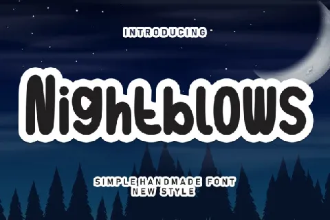 Nightblows Display font