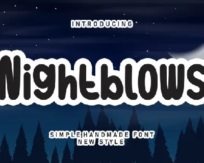 Nightblows Display font