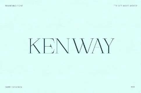 Kenway font