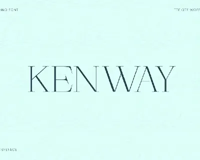 Kenway font