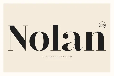 CS Nolan font