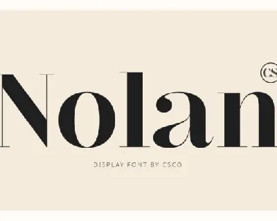 CS Nolan font