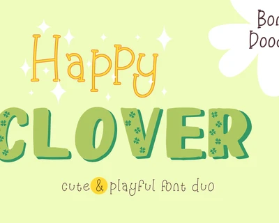 Happy Clover font