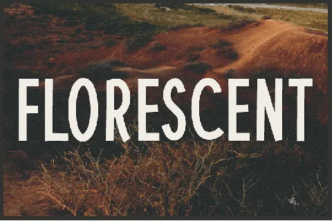 Florescent font