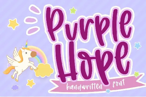 Purple Hope font