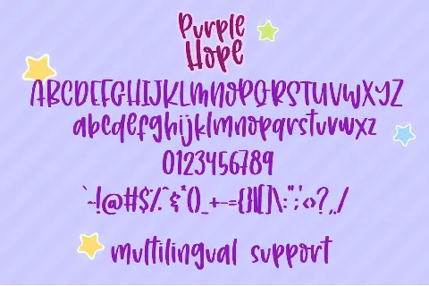Purple Hope font